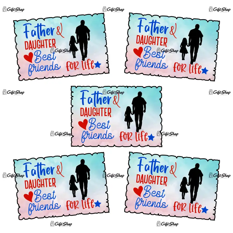 Father and daughter best friends for life, magnet frigider mgs068